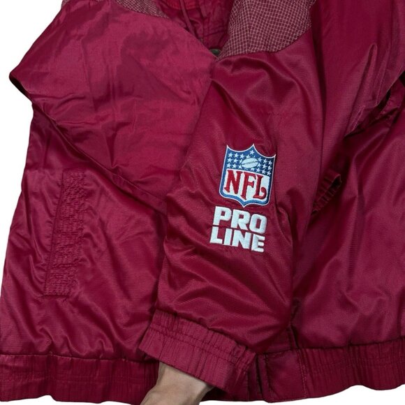Vintage 90s San Francisco 49ers Red Jacket Logo Athletic NFL Pro Line Men's Sz M - Picture 10 of 16
